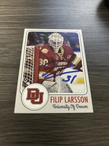 Filip Larsson Signed Custom Card Wilkes-Barre Scranton Penguins Denver Auto - Picture 1 of 2