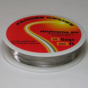 Alambre de resistencia Nichrome 60, 28 AWG (calibre), 500 pies - Imagen 1 de 2