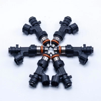 Juego de 6 inyectores de combustible turbo de 1200cc 114lb para Honda Accord Acura 3.0L 3.5L V6 03-07 Foto 1 de 4