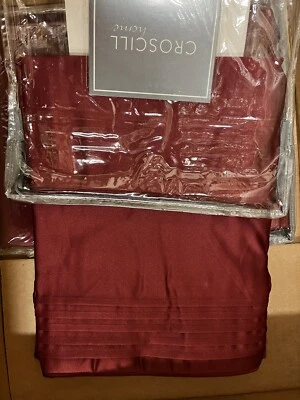 Croscill VILLANOVA 一对欧洲欧式枕套勃艮第/红色 — 第 1/3 张图片