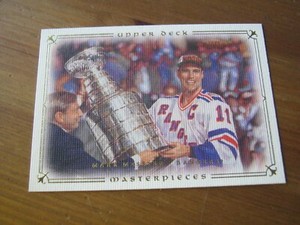 2008 09 UD Masterpieces #10 Mark Messier - New York Rangers Hall of Fame     ZH3