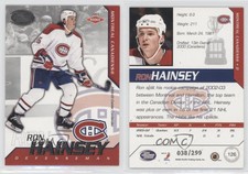 2002-03 Pacific Calder Silver /299 Ron Hainsey #126 Rookie RC