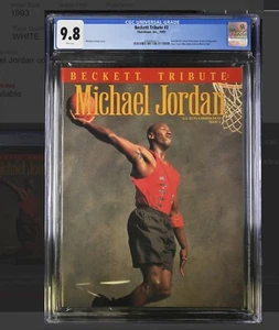 MICHAEL JORDAN Beckett Tribute CHICAGO BULLS  Issue No.3 CGC 9.8 - Picture 1 of 2