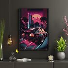 JDM Racing Car Print Bedroom Japanese Cars Theme Wall art Poster boys picture