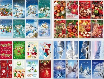 gute Auswahl an Weihnachtskarten,Glückwunschkarten mit Umschlag, Blitzversand - Bild 1 von 4
