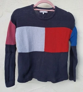 Kinder Feinstrick Sweat Pullover Hoodie Jungen Tommy Hilfiger Gr. 140 Neu (1171) - Picture 1 of 3