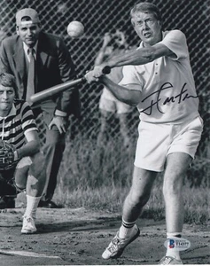 PRESIDENT JIMMY CARTER SIGNED AUTO 8X10 PHOTO BECKETT/BAS #T14377 39TH PRESIDENT - Picture 1 of 1