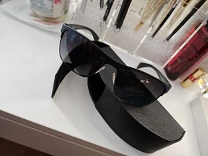 PRADA Men's Designer Sunglasses - Black, Very Lightly Used - Picture 1 of 5