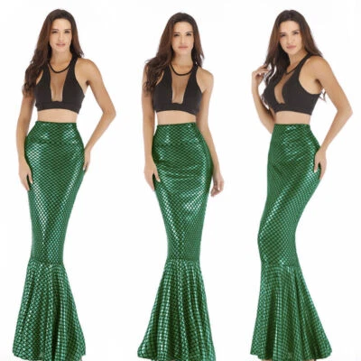 NEW Women Fashion Sexy Mermaid High Waist Fishtail Long Skirt Package Hip Skirt - Image 1 of 4