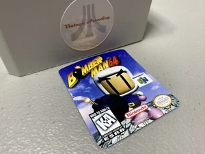 Bomber Man 64 (N64 Nintendo) Replacement Label - Picture 1 of 1