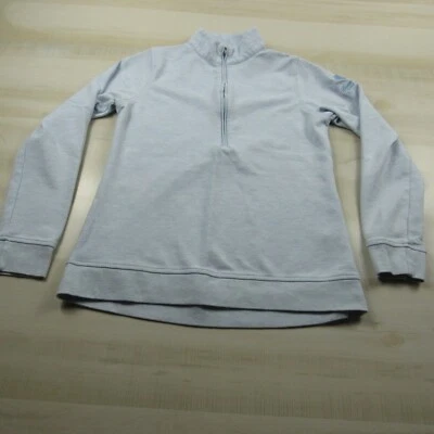 Suéter Peter Millar Mujer Pequeño Azul Cuarto Cremallera Exterior Pullover Informal Golf Foto 1 de 4