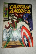 CAPTAIN AMERICA #117 (1969)  1ST APP of FALCON!  Complete, Hot