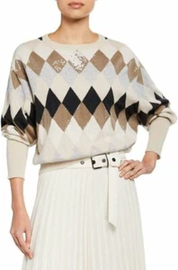 Suéter Brunello Cucinelli Para Mujer Top Manga Larga Tejido Jersey Talla XS 38 2 - Imagen 1 de 9