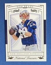 2015 Panini National Treasures Tom Brady 6/49 Patriots #12