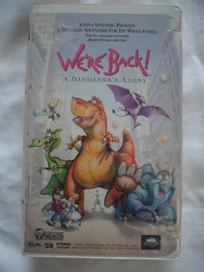 We’re Back A Dinosaur’s Story VHS Video Tape 90s Steven Spielberg Animated - Picture 1 of 6