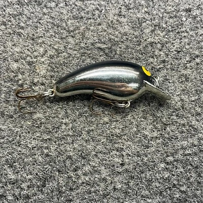 Norman Tiny N Vintage Crankbait Lure 1.5" 1/8oz - Chrome Black TN-01 - Image 1 of 4