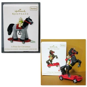 2011/2012 Hallmark Andenken Ornamente ein Pony zu Weihnachten 14 & 15 in Serie Neu aus altem Lagerbestand - Bild 1 von 9