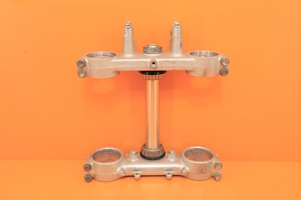 98-02 KX125 KX 125 1999 OEM Juego de abrazaderas de árbol triple vástago de dirección horquilla soporte corona Foto 1 de 4