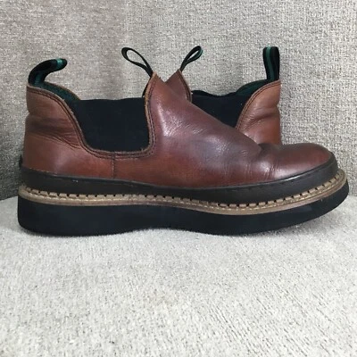 Zapato Georgia Boot Romeo Mujer 10 Cuero Marrón Pull On Resistente al Aceite Trabajo GR274 Foto 1 de 4