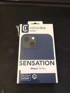 Custodia Cover iPhone 14 Plus Cellular Line Sensation blu - Foto 1 di 1