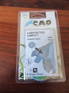 PACK DE 4 SERVIETTES COMPACTES / COMPACT NAPKIN  - Picture 1 of 1