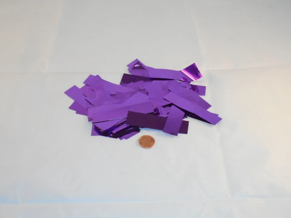 CONFETI RECTANGULAR METÁLICO 1 LB  Foto 1 de 1