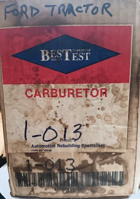 Carburador remanufacturado Best Test (Tomco) para Ford Tractor 1-013 (SIN JUNTA) Foto 1 de 4