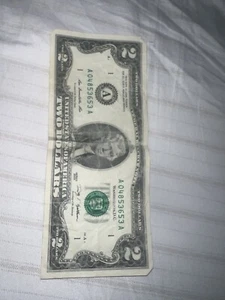 1776 US $2 Two Dollar Bill Series 2009 FREE SHIPPING -great condition - Picture 1 of 2