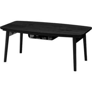 Folding Kotatsu Table Electric Heater Black Wood ELFI-120BK Azumaya F'Kolme-USA - Picture 1 of 12