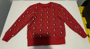 Childs Champion Crewneck Sweatshirt, Size 5 Red Cute Stylish Top Kids - Picture 1 of 4