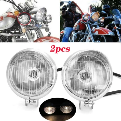 2x Passing Fog Headlight fit for Kawasaki Vulcan VN 800 900 1500 1600 1700 2000 Foto 1 de 4