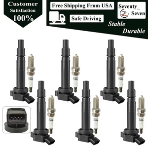 6pcs Ignition Coil & Iridium Spark Plug Kit For 2005-2015 Toyota Tacoma 4.0L - Picture 1 of 6