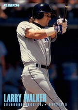 1996 Fleer Tiffany Baseball #377 Larry Walker