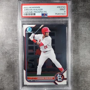 2022 Bowman Chrom ️ Jordan Walker RC Rookie BCP-20 PSA 9 NEUWERTIG * 7423 - Bild 1 von 2