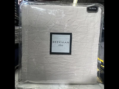 BEEKMAN 1802 SIZE QUEEN COVERLET COLOR STILLWATER NEW  - Image 1 of 4