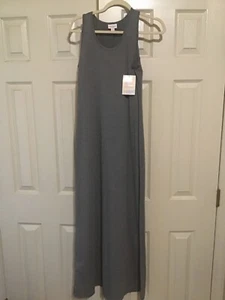 NWT LuLaRoe Dani Size Medium Grey Floor Length Dress - As Pictured - Picture 1 of 2