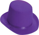 Adult Deluxe Brightly Colored Purple Felt Top Hat Forum Novelties