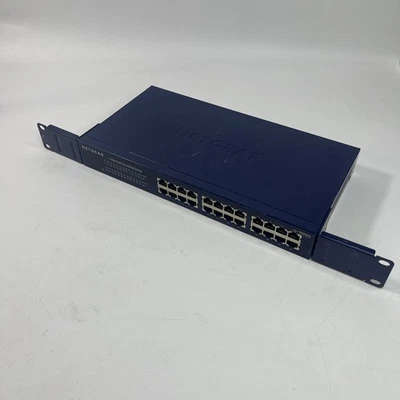 Netgear  FS524 24 Ports 10/100 Mbps Fast Ethernet Switch.Few Minors Signs - Image 1 of 4