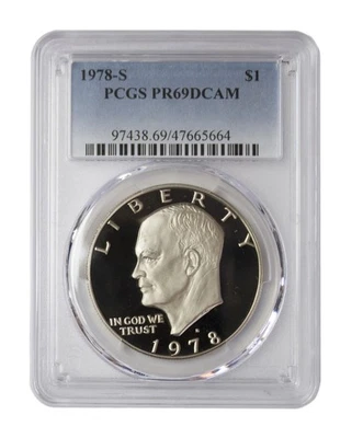 1978 -S Clad Eisenhower (IKE) Dollar Proof DCAM PCGS PR69 - Image 1 of 3