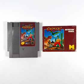 KARNOV NES Game Cart (Data East) + Manual, Tested Working (Read)