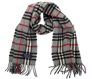 Neu Vintage BURBERRY London 100% Kaschmir Novacheck Stola Schal England Unisex - Bild 1 von 4