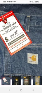 Carhartt Flame Resistant Utility Signature Denim Original Fit Jeans 36x30 Neu - Bild 1 von 6