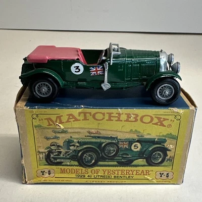 Matchbox Y-5 1929 4 1/2 Litre Blower Bentley In Original   Box ! - Image 1 of 4