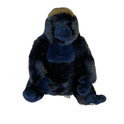 Ganz Webkinz Gorilla Plush Black Realistic No Code Ganz Harambe Monkey 10" - Image 1 of 4