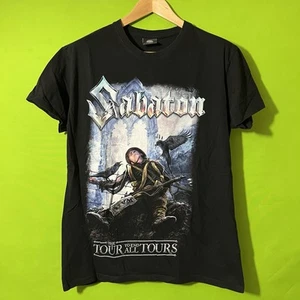 Large Sabaton "The Tour To End All Tours" Tour Concert Black T-Shirt - Picture 1 of 5