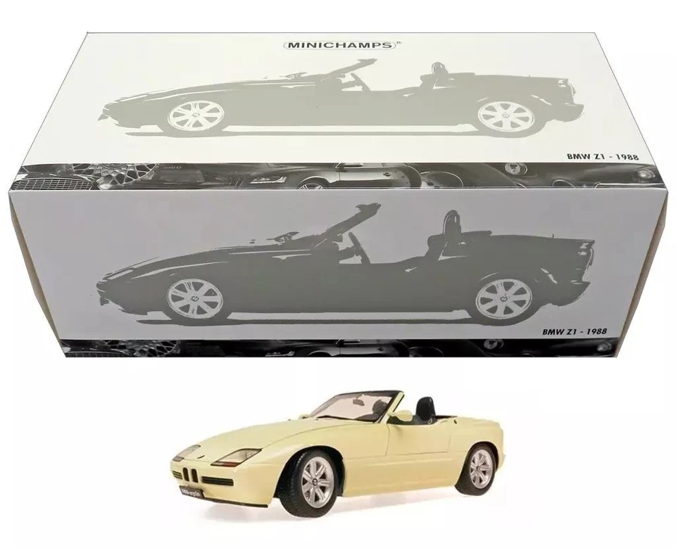 Diecast Car 1/18 BMW Z1 - 1988 (gelb) "MINICHAMPS" [180020104] - Bild 1 von 1