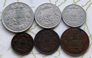 6COINS LATVIA XF-UNC 177 - Picture 1 of 2