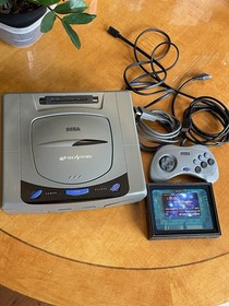 Loaded Sega Saturn console with 64GB SAROO