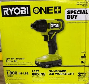 Ryobi One+ PCL235K1 18V 1/4" Impact Driver Kit - Picture 1 of 1
