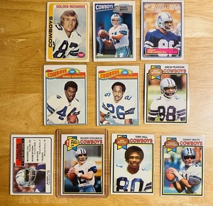 Vintage Topps Trading Cards Lot Dallas Cowboys VG-EX 1970's - '80's Staubach - Picture 1 of 2